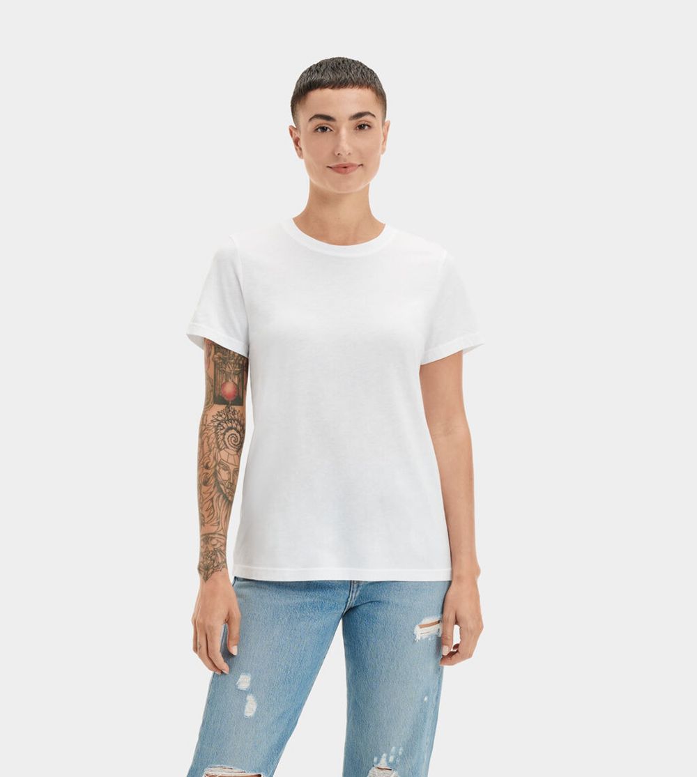 Ugg Tee Shirt Womens - Ugg Romy Shirt White - 846TRSNQC